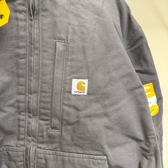 CARHARTT INSULATED ACTIVE JACKET LOOSE FIT IN GREY - 2XL - Picture 5 of 8